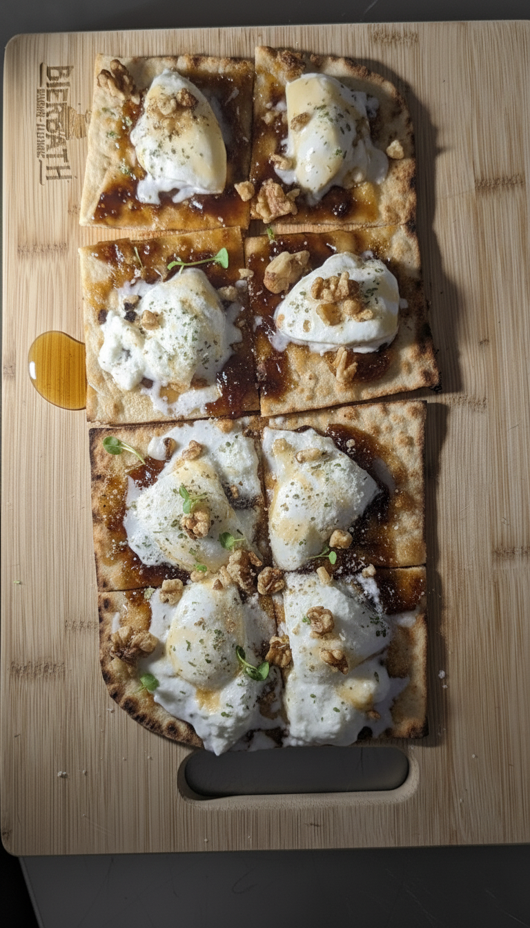 Burrata and Fig Flatbread